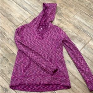 Purple athletic hoodie